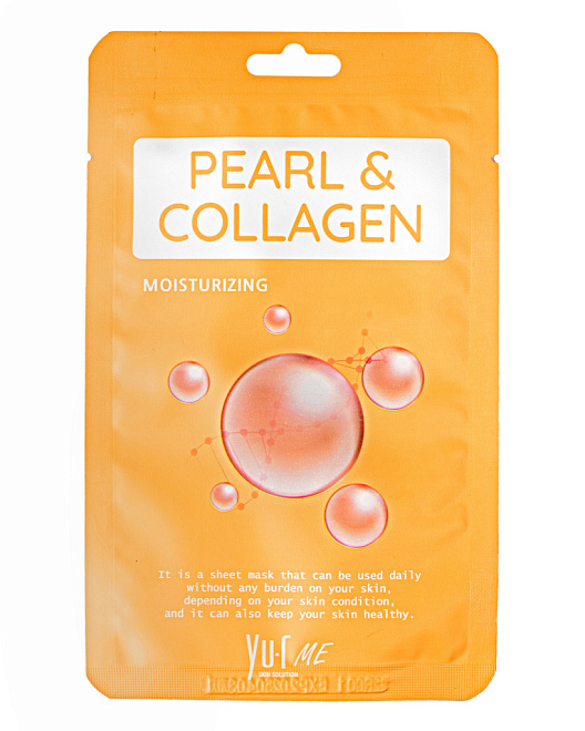 Yu.R Me Pearl & Collagen Sheet Mask Маска для лица экстрактом жемчуга и коллагеном  5 шт