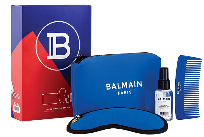 Balmain Limited Edition Cosmetic Bag SS21 Blue