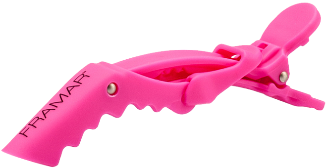 Framar Rubberized Jaw Clip (Pink)