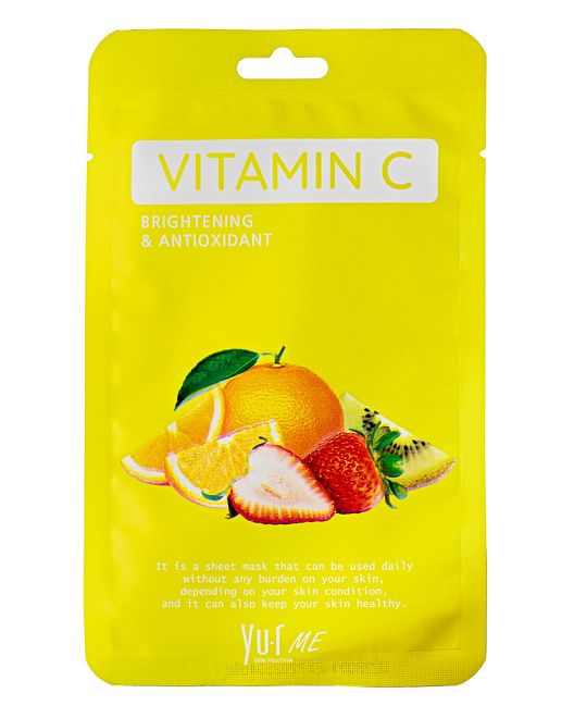 Yu.R Me Vitamin C Sheet Mask Маска для лица с витамином С  5 шт