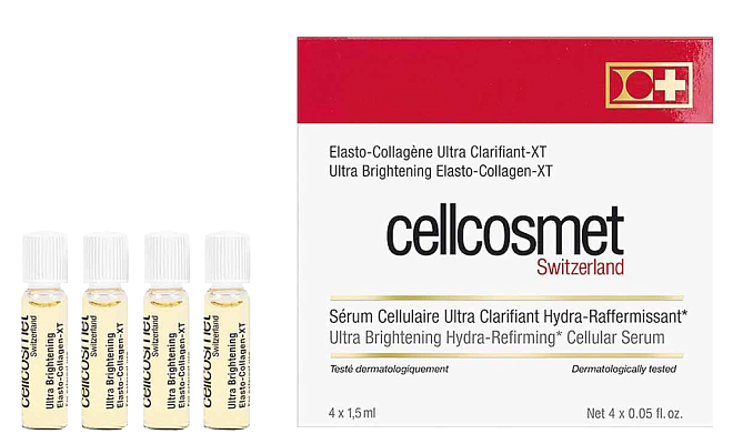 Cellcosmet & Cellmen Ultra Brightening Hydra-Refirming Cellular Elasto-Collagen Serum (4 x 1,5 мл)