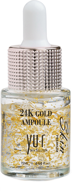 Yu.R Premium Gold Ampoule  Сыворотка для лица в ампулах  15 мл
