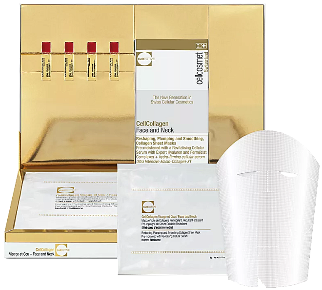 Cellcosmet & Cellmen Sheet Masks Face and Neck 6 шт (проф)