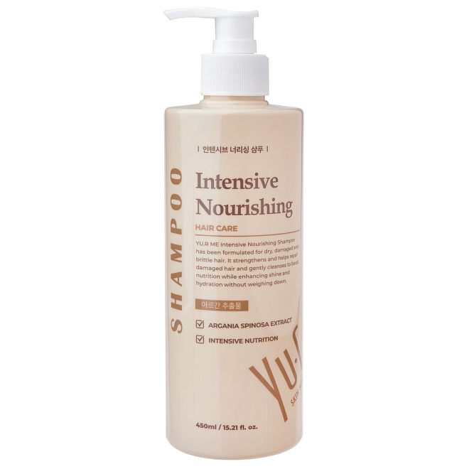 Yu.R Me Intensive Nourishing Shampoo  Питательный шампунь для волос  450 мл