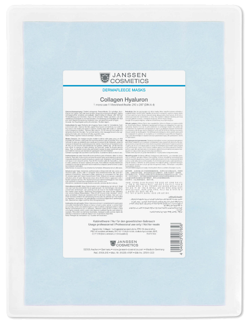 Janssen Cosmetics Derma Fleece Masks Collagen Hyaluron