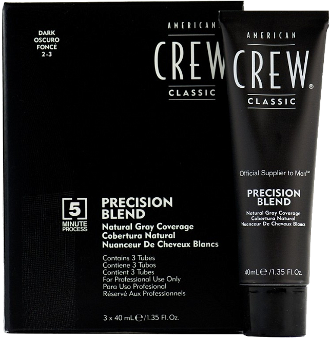 American Crew Precision Blend Natural Gray Coverage Dark (2-3)