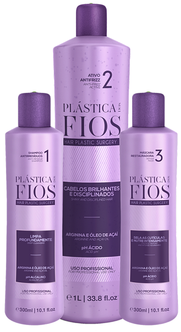 Cadiveu Plastica dos Fios Set with Anti Frizz Active 300/1000/300 ml