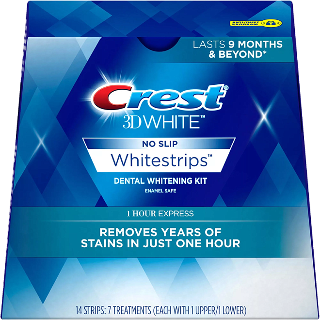 Crest 3D White Whitestrips 1-hour Express