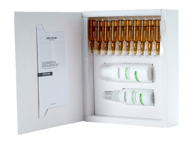 Arosha Crystalpeel Kit - Cleansing & Exfoliating Kit